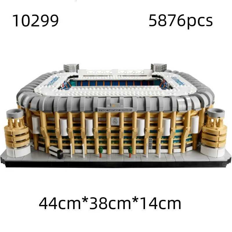 5876Pcs Ideas Famous Santiago Bernabeu Stadium Real Madrid Moc Bricks Modular Landmark Model Building Block Kids Toy Gifts Z251007