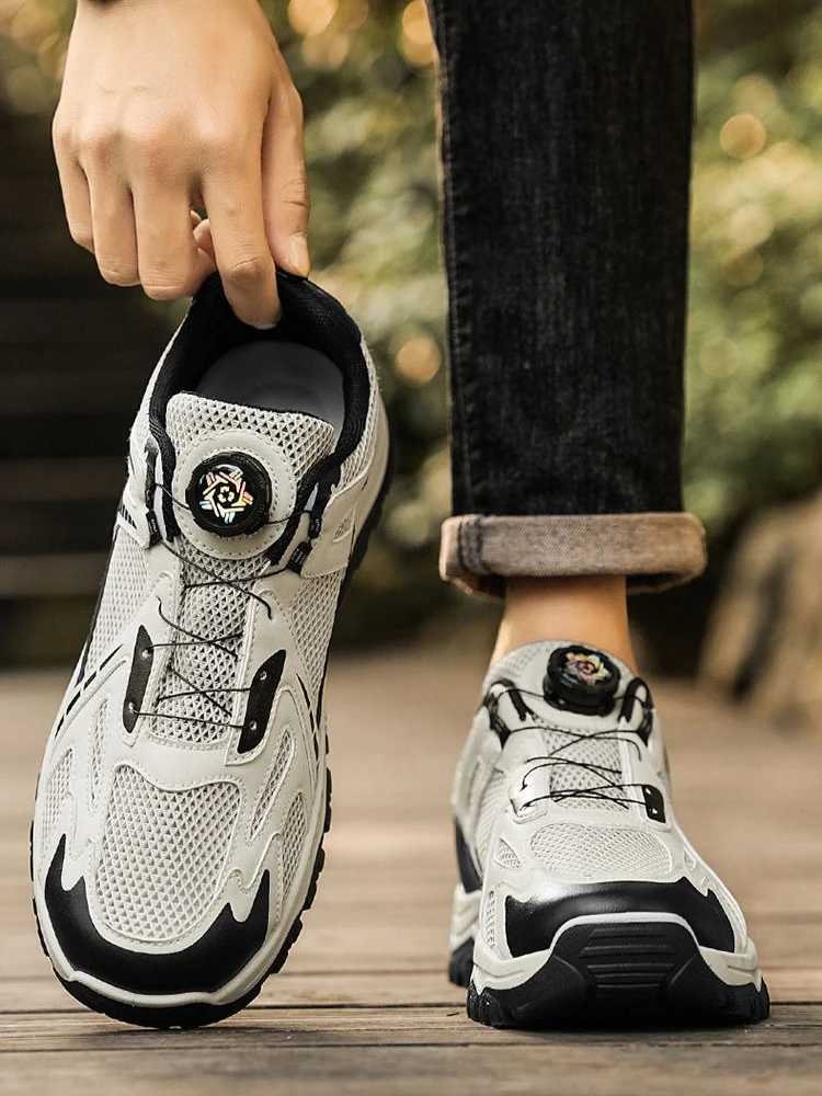 Hollow Breathable Thick Platform Mesh Upper Man Casual Sneaker Outdoor Mountain Low Price Walking Simple Sports Shoes for Men J251007