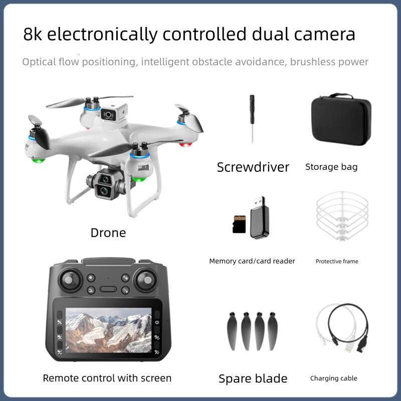 Brushless Drone With Display Screen Aerial Photography Quadcopter New Model Remote Control Aircraft