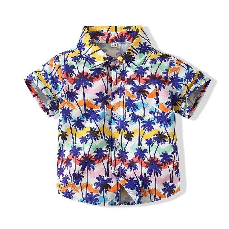 Children Clothes Girl Top Shirts Summer Fashion Handsome Shirt for Boys Blouses Kids Short Sleeve Shirts Printed Boy Clothing C251007