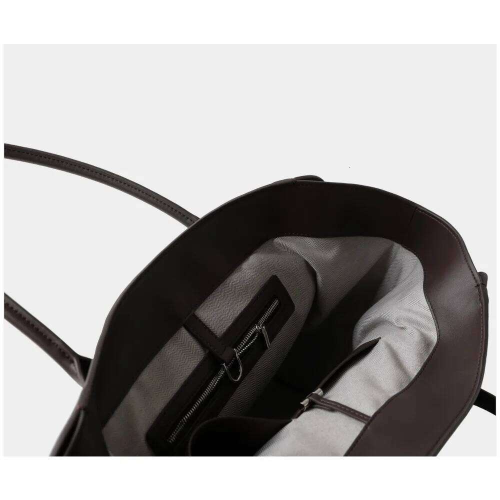 Best Seller High-End Large-Capacity First-Layer Cowhide Fashionable Simple Handbag Shopping Tote Armpit Bag Commuting Leisure Versatile