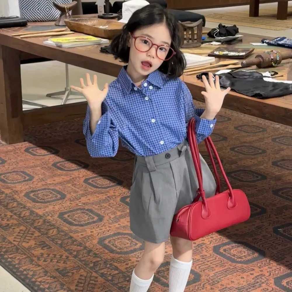 Girls Coat 2025 Autumn and Winter New Childrens Clothing Korean Style Girl Baby Loose Longsleeved Shirt Coat Casual Simple C251007