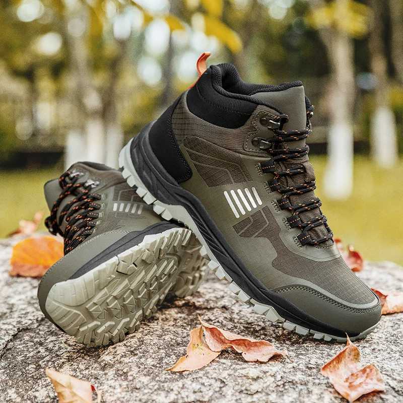 Unisex Outdoor Mountain Trail Sports Shoes Women Men Nonslip Durable Sole Hiking Shoes Waterproof Trekking Walking Sneakers J251007