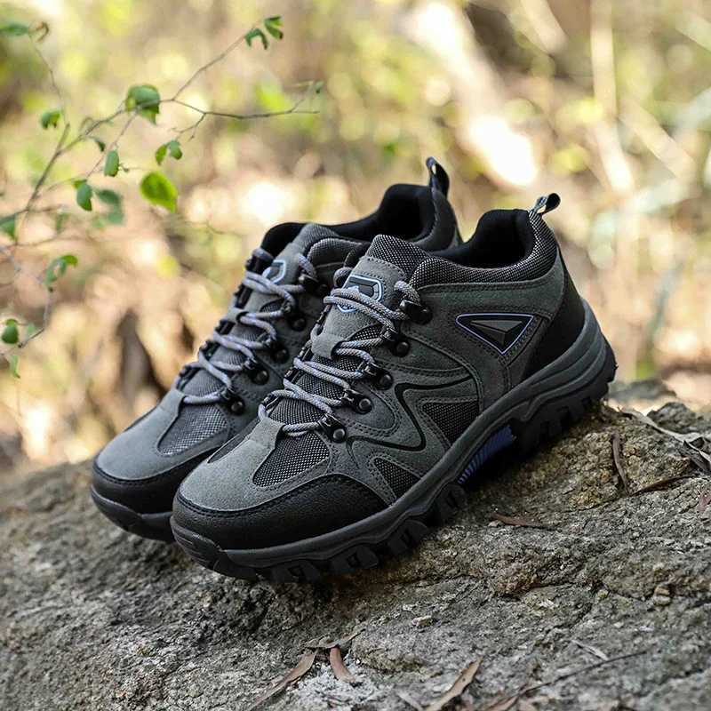 Mens Hiking Antivelvet Outdoor Hiking Shoes Travel Hiking Sports Shoes Outdoor Sports Casual Shoes J251007