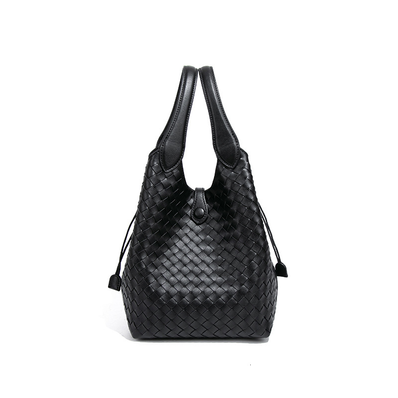 High-Quality Women's New Niche Design Handwoven Bucket Tote Bag