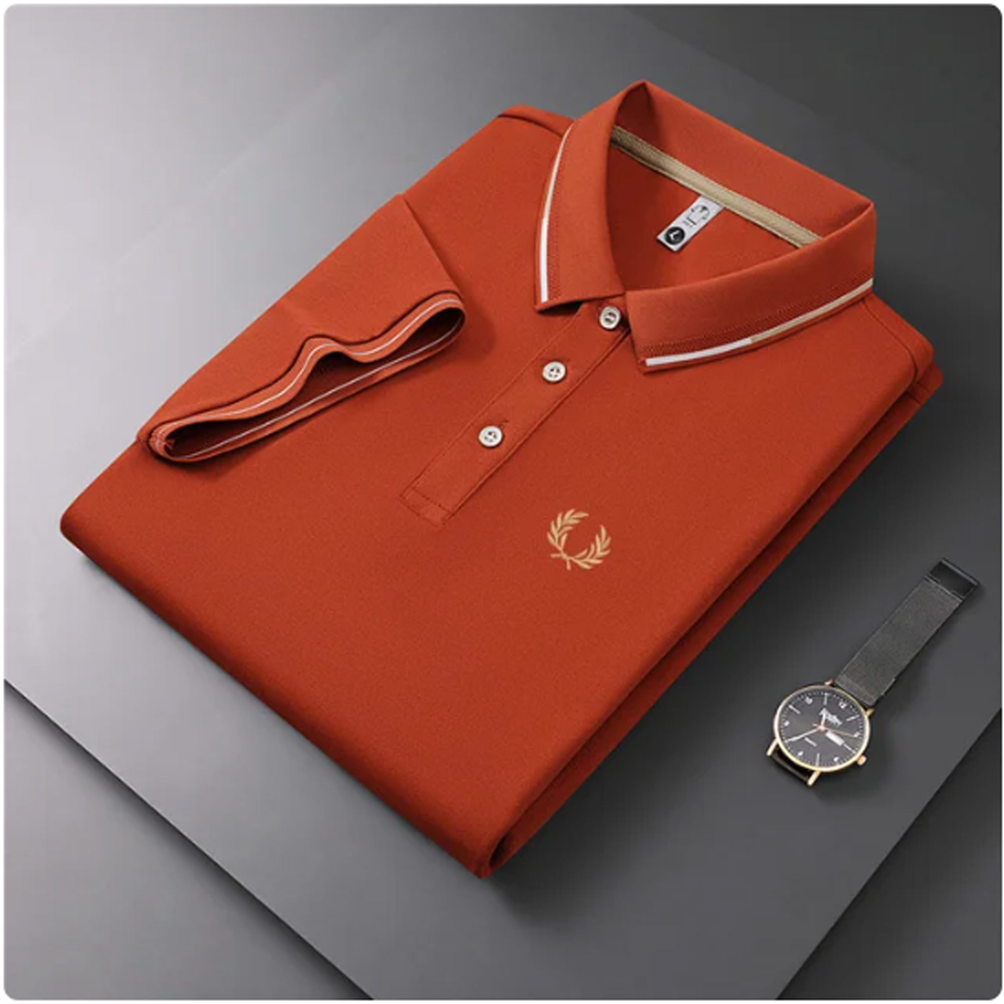 Men's Polos Men's Tees & Polos Free shipping High Quality Embroidered Polo Shirt Solid Slim Summer T-shirt Fashion Top Trend Casual Business