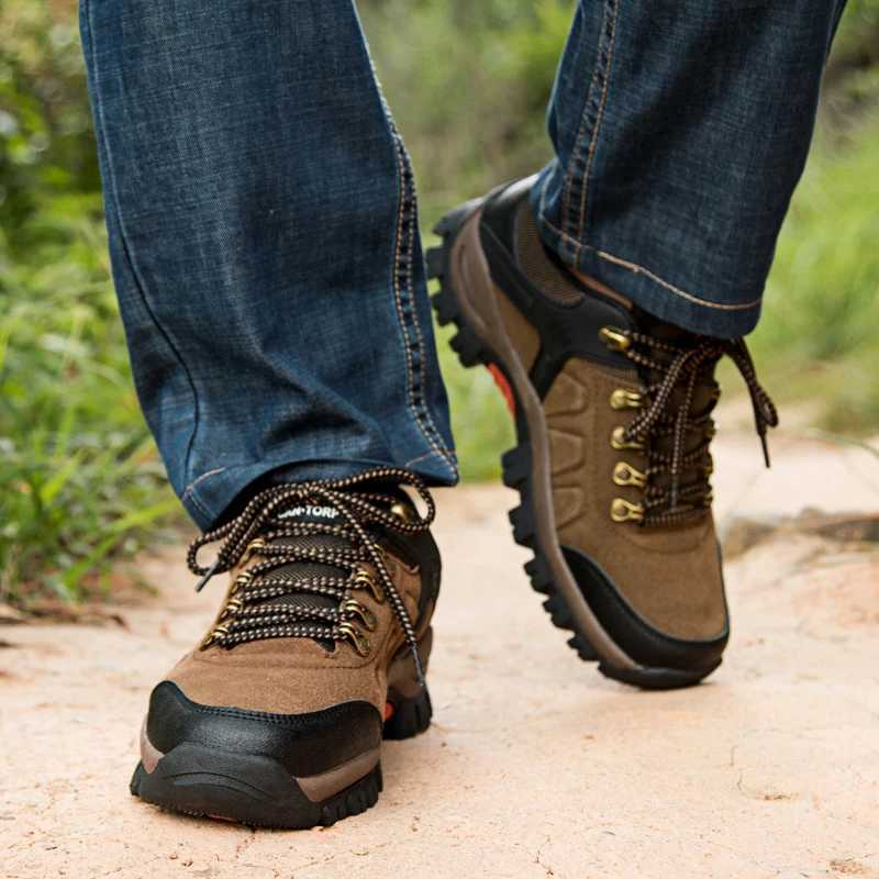 Outdoor Hiking Shoes Men Lowtop Thicksoled Breathable Comfortable Casual Sports Shoes Men Breathable Antislip Men Shoes J251007