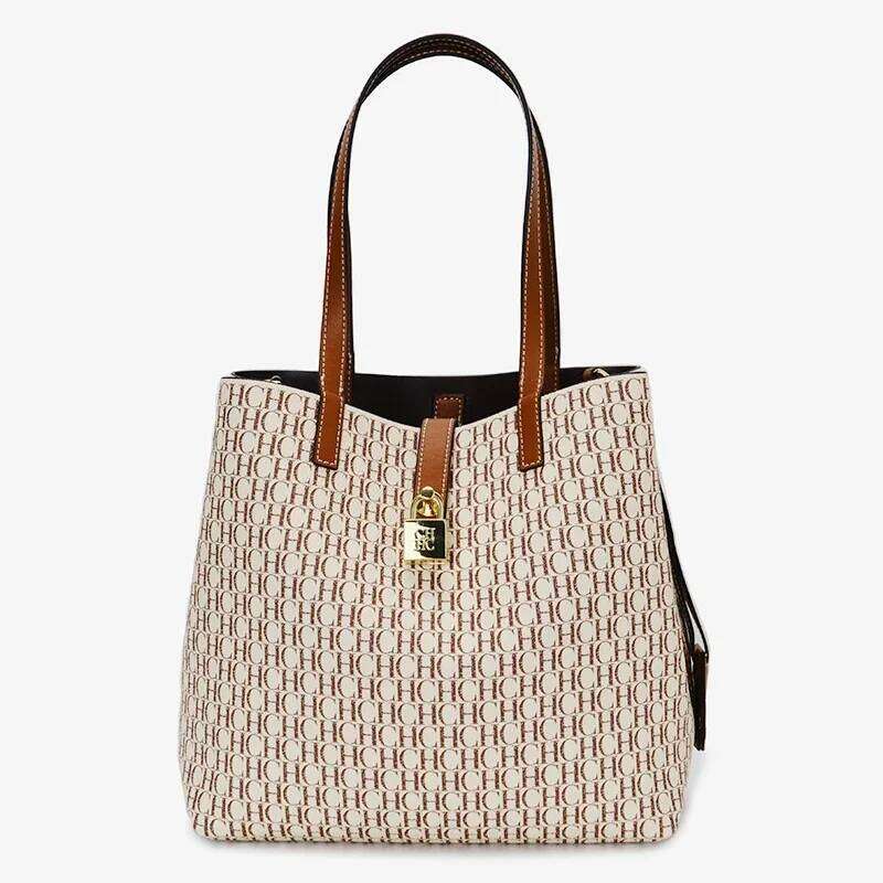 CH Brand Women's Shoulder Bag Elegant Light Practical With Bags Pure Color Simple Large Capacity Casual Resistant