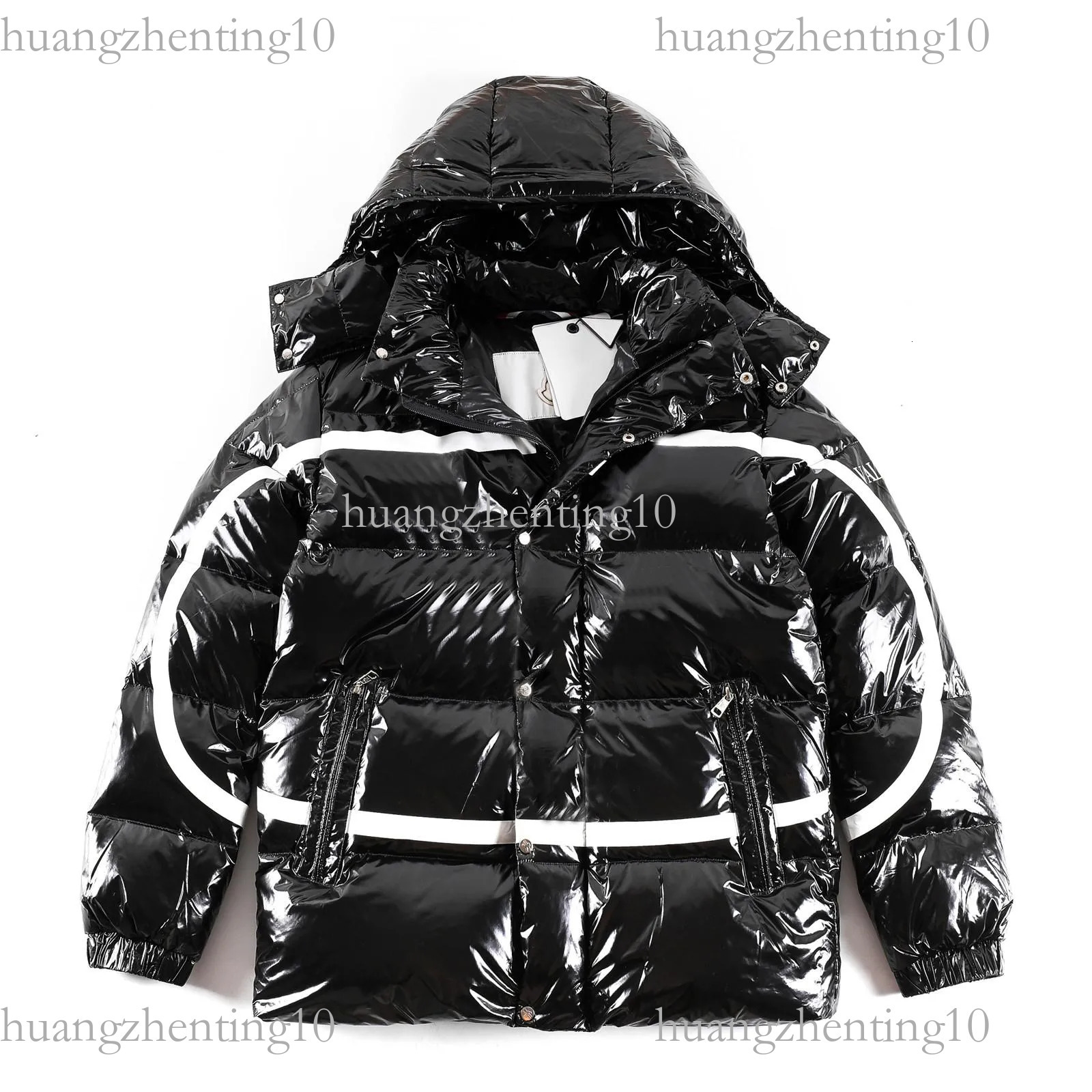 WF Big V Mens Down Jackets Coats Puffer Parka Hooded Thick Windproof Outerwear Womens Keep Warm Downs Clothes Cold Protection Letter Badge L