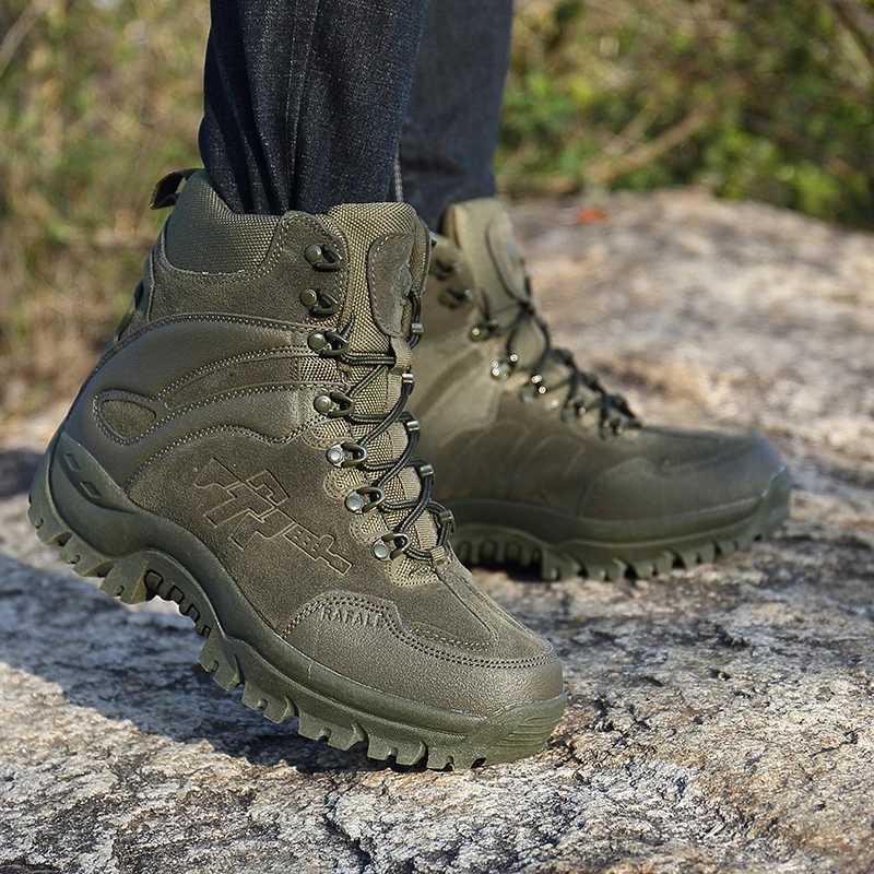 Hiking Shoes Men Midtop Outdoor Thicksoled Ankle Boots Men Comfortable Breathable Antislip Casual Sports Shoes Sneakers Men J251007