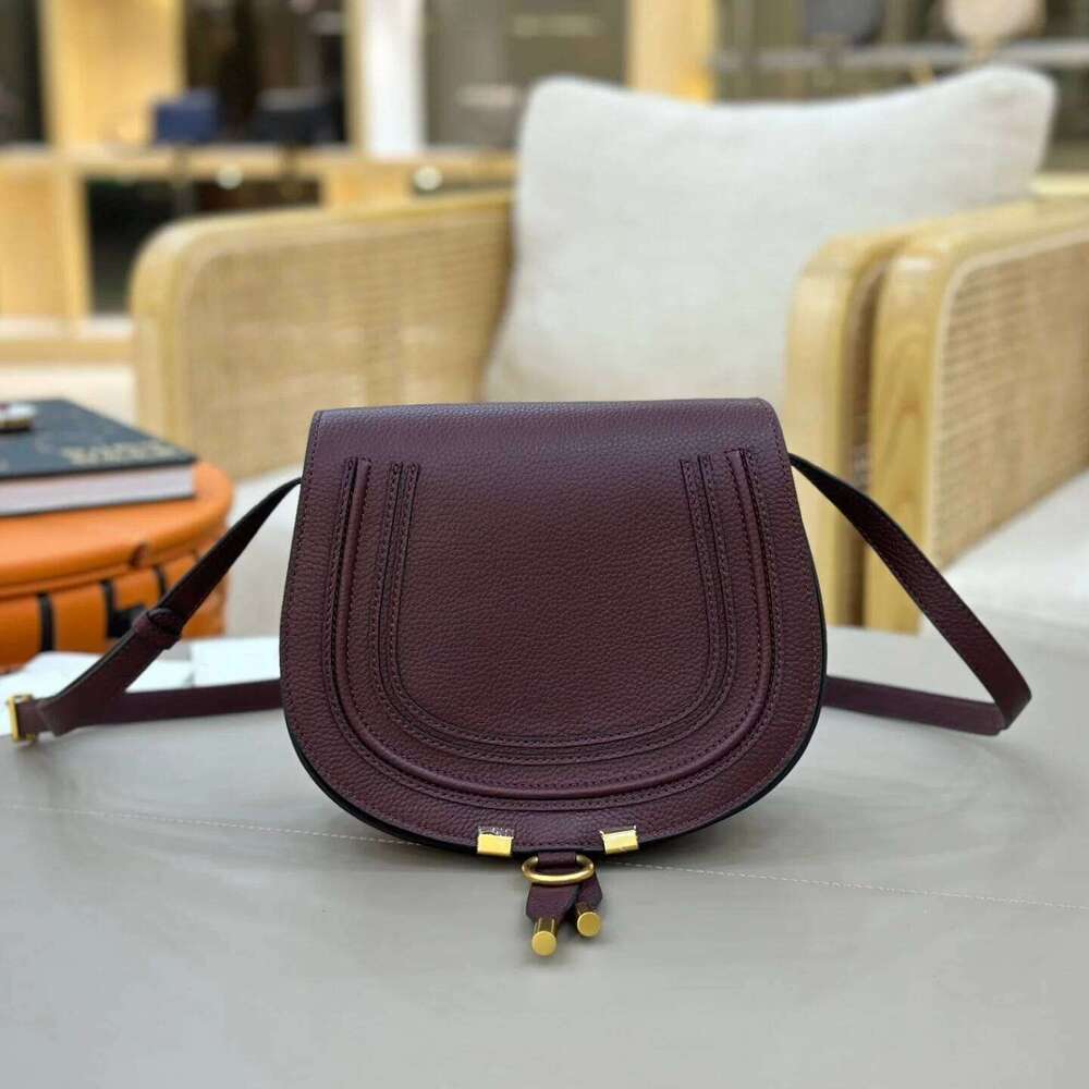 Best Seller 12A Classic Genuine Leather Saddle Vintage Cowhide Crossbody Shoulder Bag Large Capacity Casual Handbag High Quality
