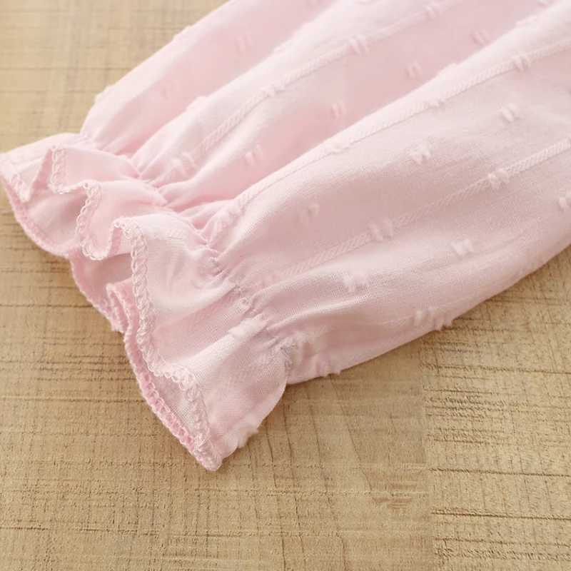 Princess Peter Pan Collar Kids Toddler Baby Girls Jacquard Shirts Autumn Casual Bottoming Tops Clothes C251007