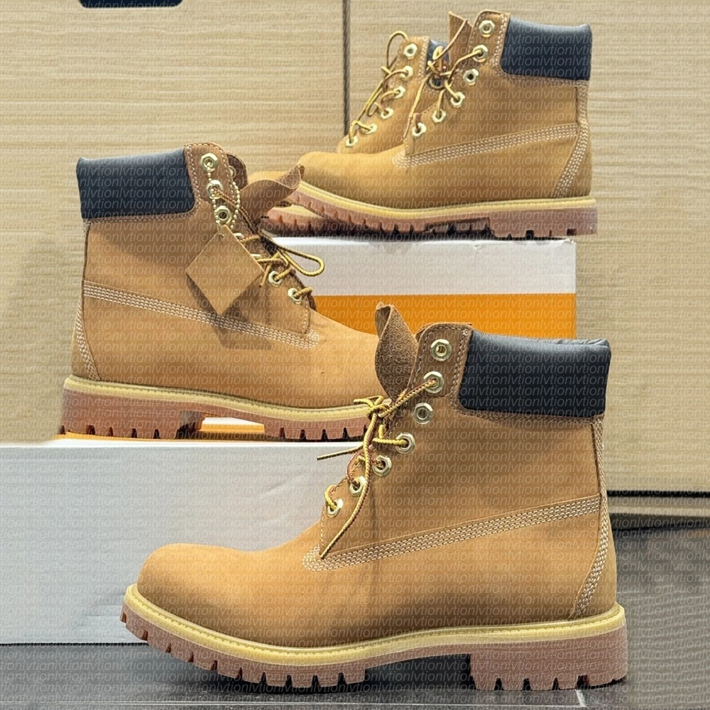 Designer Tims boots martin booties Yellow boots men Boots Waterproof Ankle boots Martin boots Cowboy Yellow Red Blue Black Pink Hiking Motorcycle Boots size 35-45