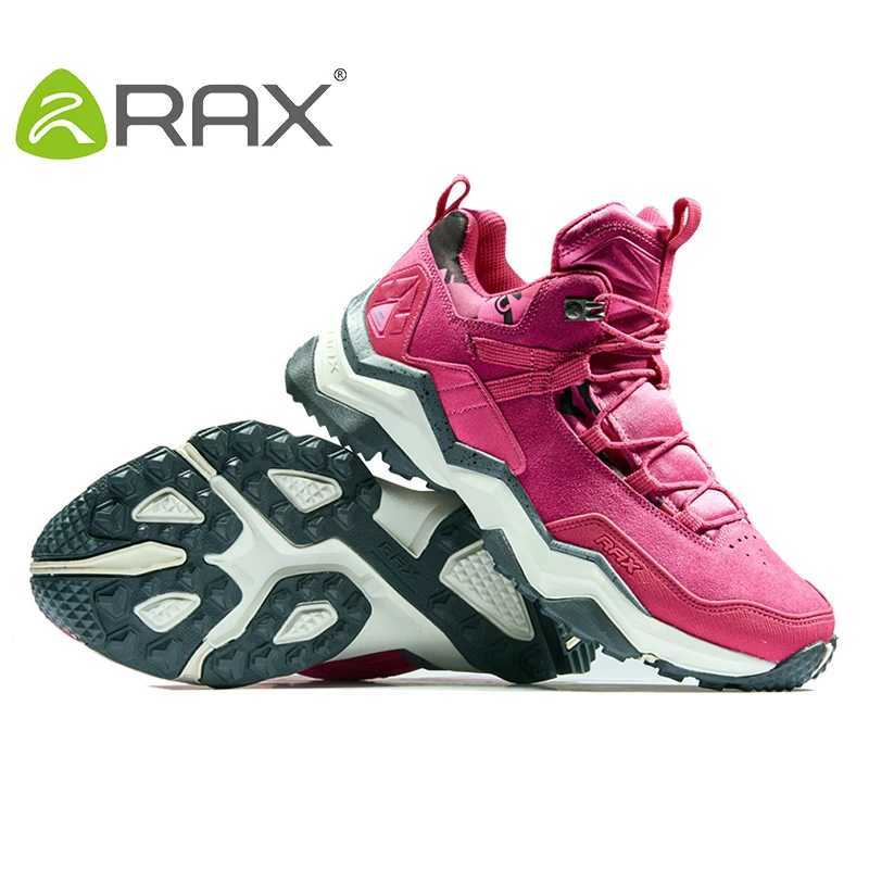 RAX Womens Waterproof Hiking Shoes for Winter Breathable and Antislip Mountaining Trekking OutdoorShoes for Professional Women J251007