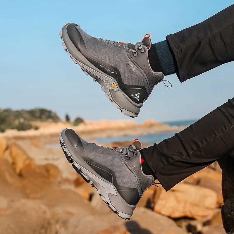 HUMTTO Hiking Shoes Men Outdoor Climbing Camping Trekking Sneakers Womens Tactical Hunting Boots Mountain Wakling Snow Shoes J251007