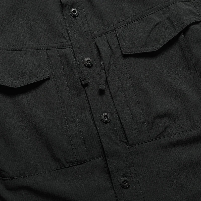 Spring Autumn Men Long Sleeved Shirt Men Tactical Work Shirts Tops Outdoor Multipocket Quick Drying Hiking Fishing Cargo Shirts 250922 - view 6