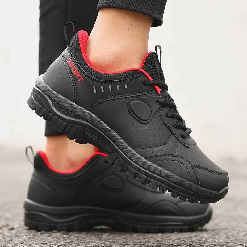 Mens Outdoor Camping Walking Shoe Classic Waterproof Wearresistant Work Shoes New Style Anti Slip Breathable Lace Up Sneakers J251007