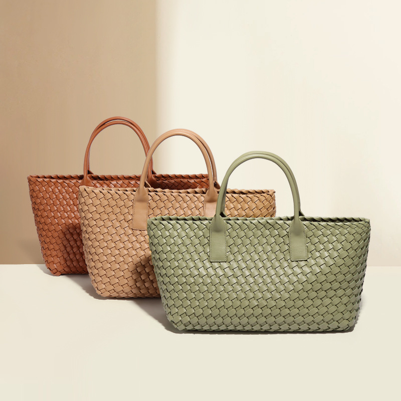 Woven Women's Summer New Light Large Capacity Basket Bag Fashion Casual Texture Versatile Handbag for Women