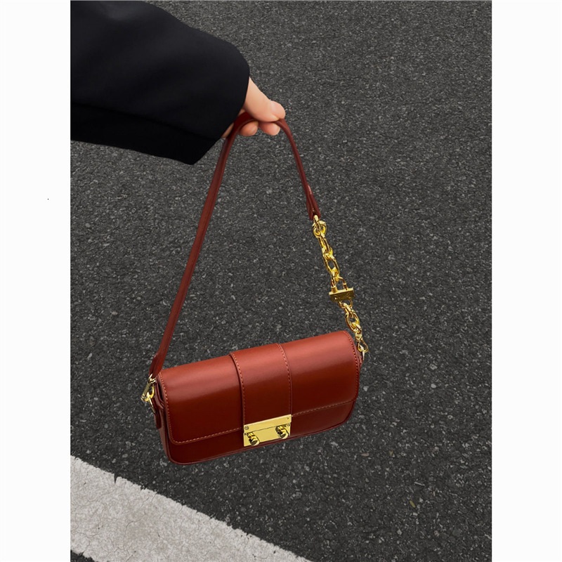 Designer Bag Underarm Bag For Women 2025 New Trendy Ladies Crossbody Luxury Bag Bag Internet Celebrity Hot Style Textured Chain Shoulder Small Square 