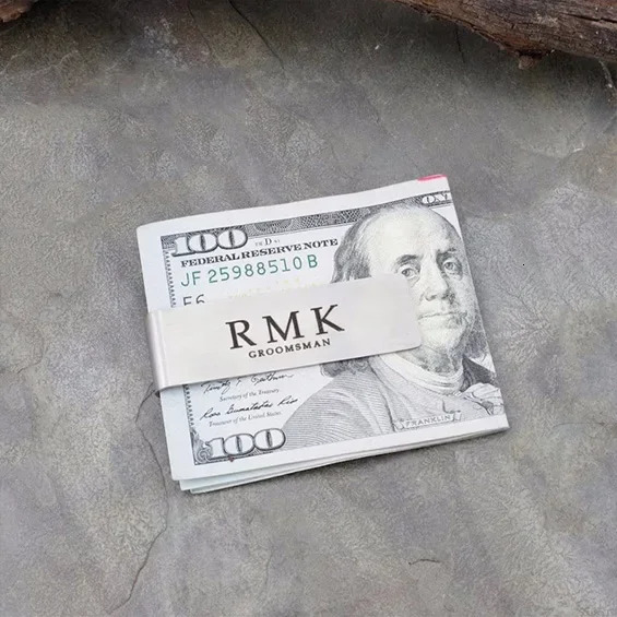 Personalized Money Clip Engraved Gift Custom Engraved Cash Clip Wallet personalised Gift for Dad Money Clip for Husband 250923
