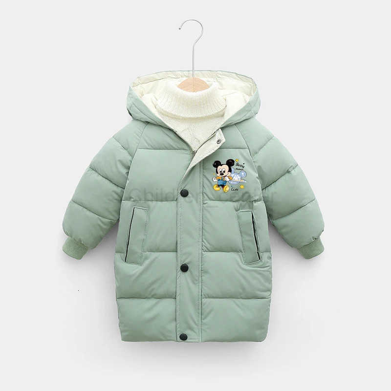 Disney Winter Teen Boys Jacket 10 Thick Hooded Parka Warm down Cotton Snowsuit for 210Y Kids Fashionable Snow Gear H251007