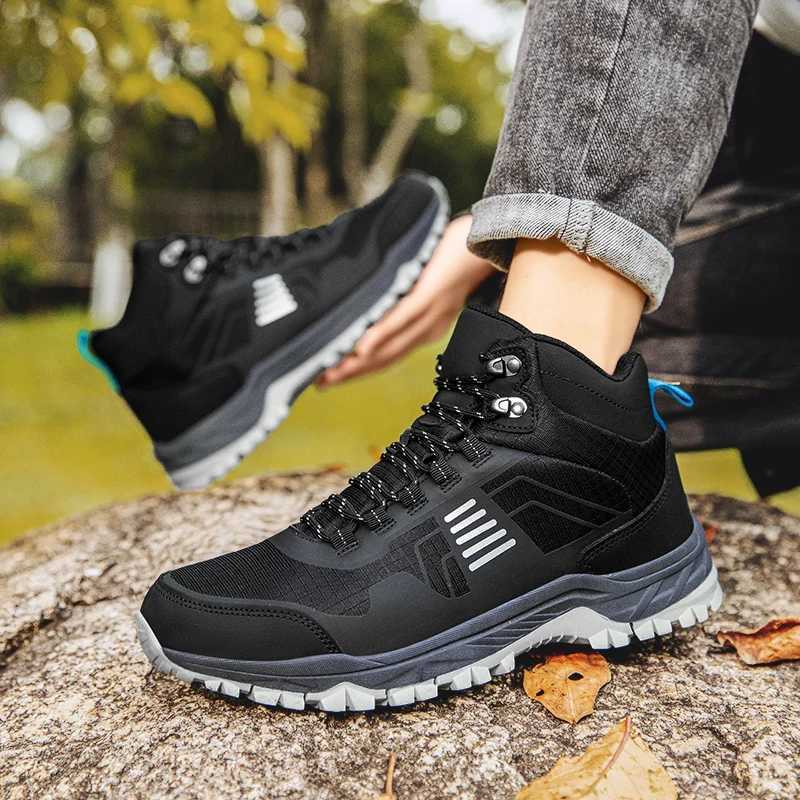 Unisex Outdoor Mountain Trail Sports Shoes Women Men Nonslip Durable Sole Hiking Shoes Waterproof Trekking Walking Sneakers J251007