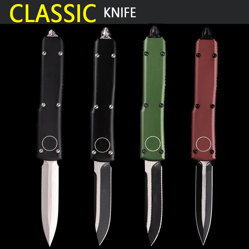 D2 knife aluminum alloy handle Carbon fiber Bullbone Handle pocket knife kitchen Outdoor Camping Fishing Survival Utility knife
