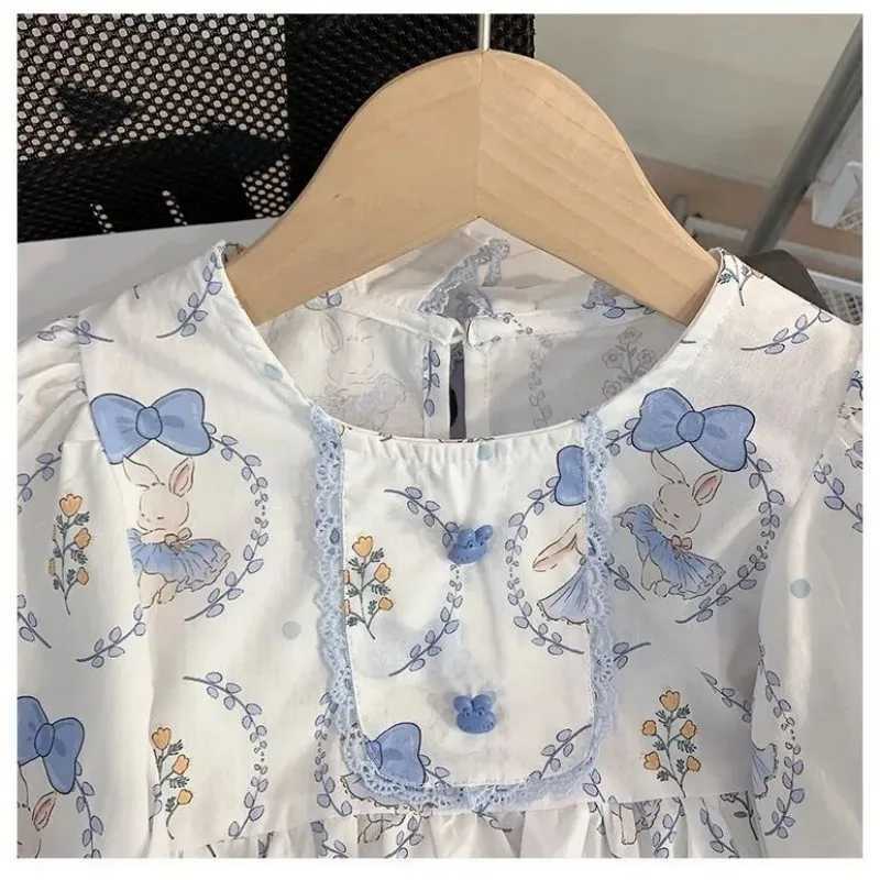 Girls Shirt 2025 New Fashionable Girl Baby Princess Top Childrens Blouse Spring and Autumn Childrens Shirt C251007