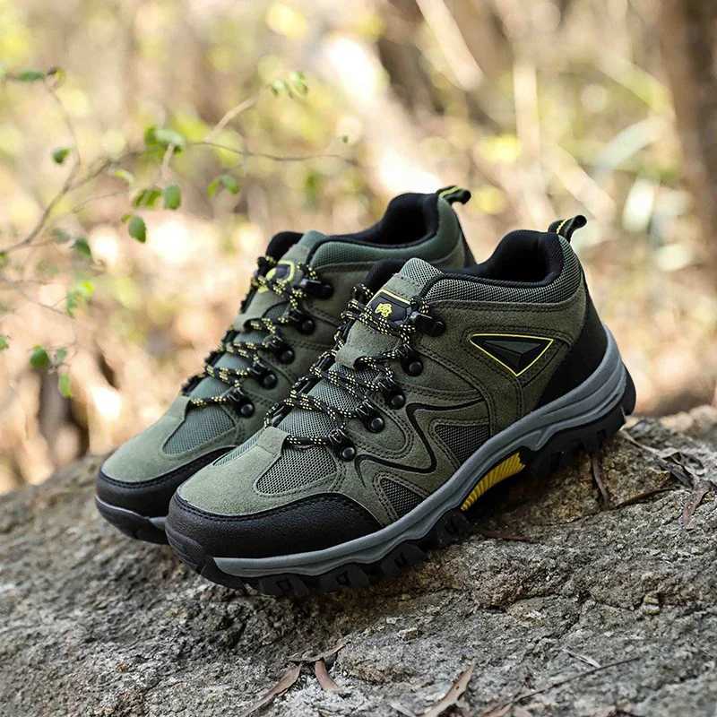 Mens Hiking Antivelvet Outdoor Hiking Shoes Travel Hiking Sports Shoes Outdoor Sports Casual Shoes J251007
