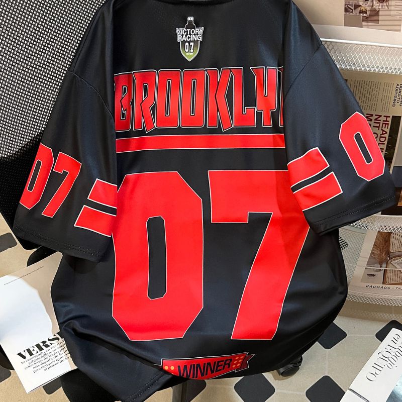 Retro Brooklyn Racing Unisex Tee - Breathable & Fast-Dry Athletic Shirt with Casual Fit-3