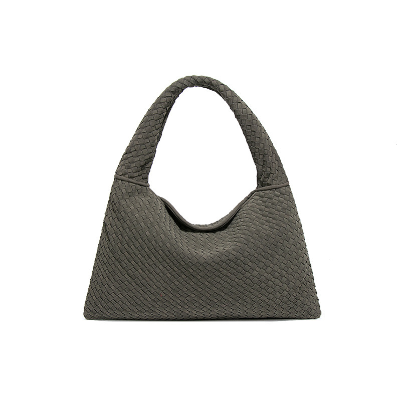 B Brand Early Spring New Woven Suede Nubuck Fashion Versatile Large Capacity Hobo High-end Underarm Bag