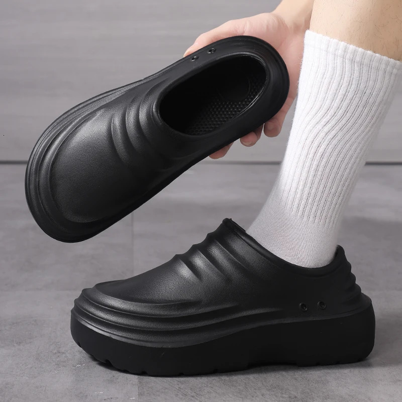 Work Shoes Waterproof OilProof NonSlip ThickSoled WearResistant Special SoftSoled Labor Protection Shoes for Kitchen C250922