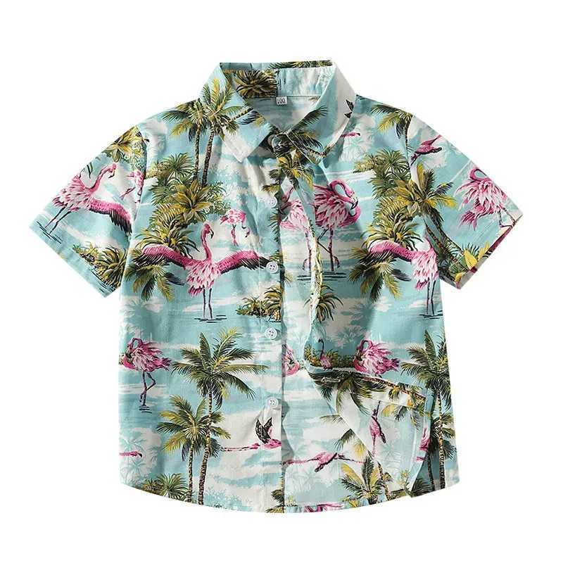 Children Clothes Girl Top Shirts Summer Fashion Handsome Shirt for Boys Blouses Kids Short Sleeve Shirts Printed Boy Clothing C251007