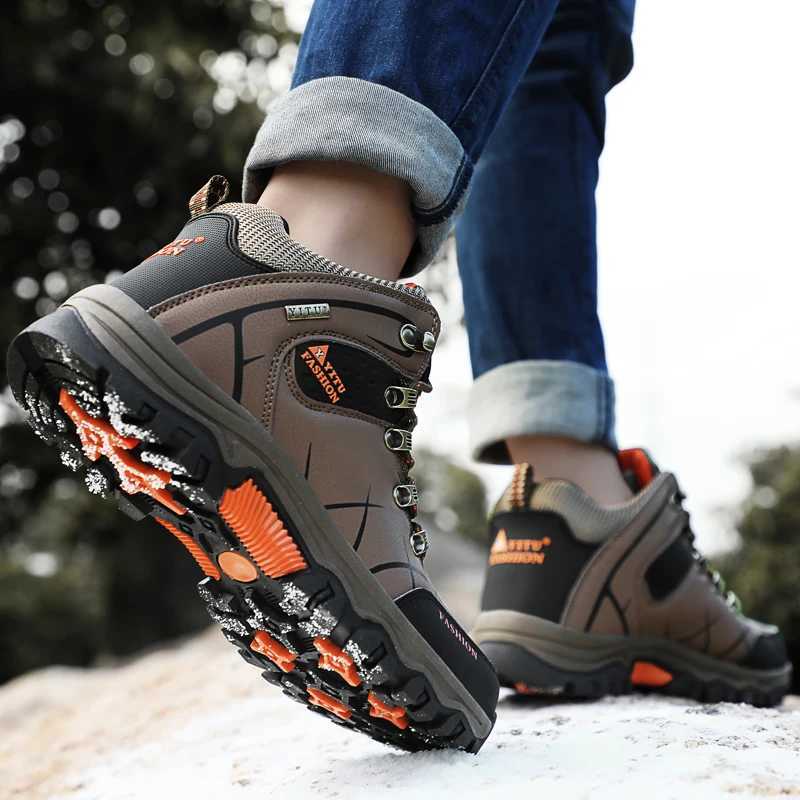 Winter Hiking Shoes Men Outdoor Snow Boots Anticollision Sneakers Waterproof Keep Warm Mens Casual Boot J251007