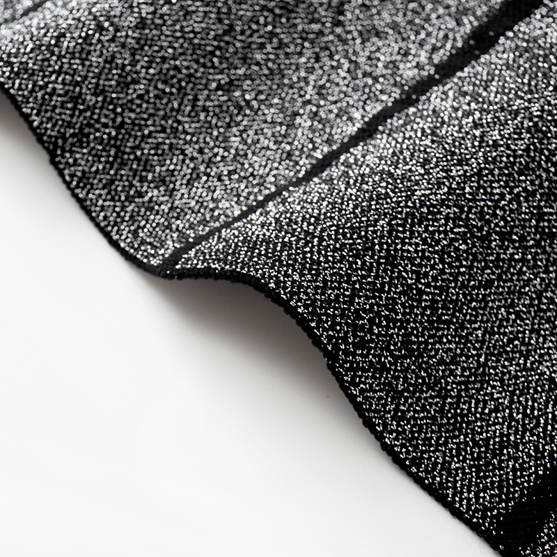 HL111 Round Neck Sleeveless Waist Pullover A-Line Striped Knitted Dress