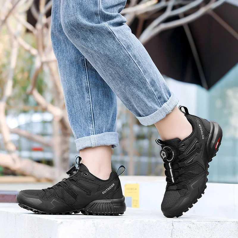 Hiking Shoes NonSlip Outdoor CrossCountry Travel Shoes Tactical Training Shoes Breathable Casual Lockless Bicycle Shoes Men J251007