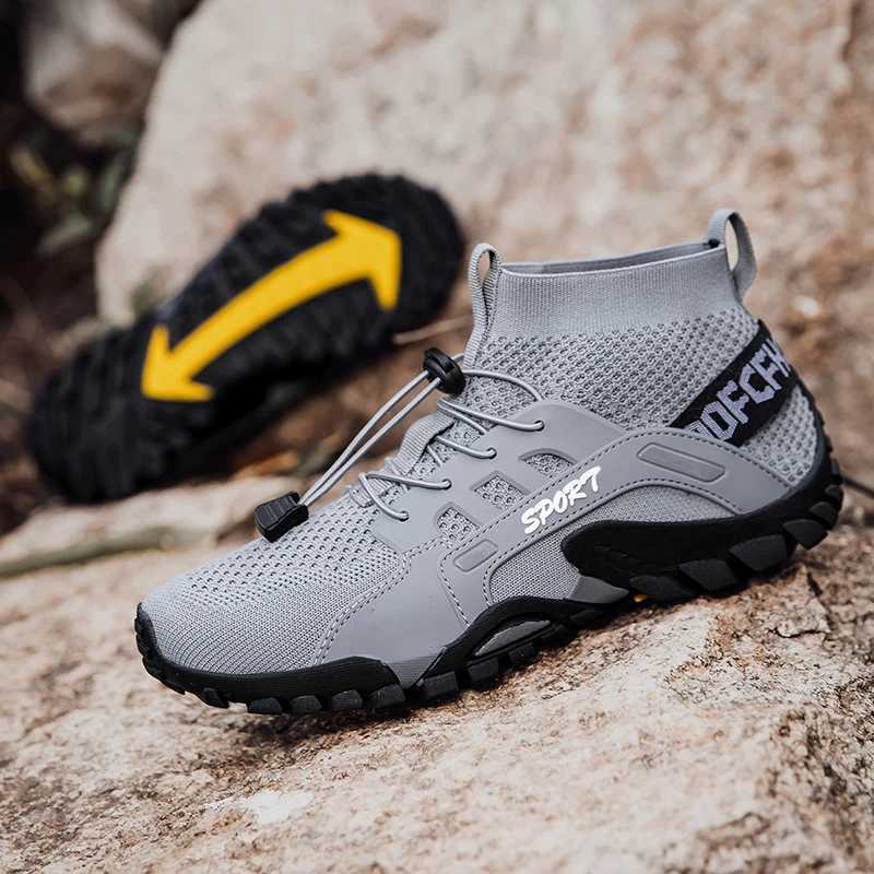 Mens and Womens Hiking Shoes High Breathable Mesh Boots Comfortable Quickdrying Hiking Suitable For Travel And Leisure J251007