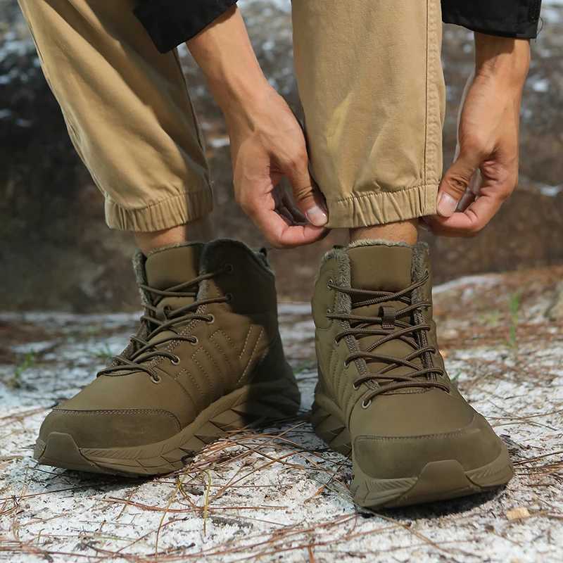 Winter Keep Warm Snow Boots Men Women Waterproof Hiking Shoes Outodor Cottonpadded Shoes Light Comfy Trekking Shoes Size 3647 J251007