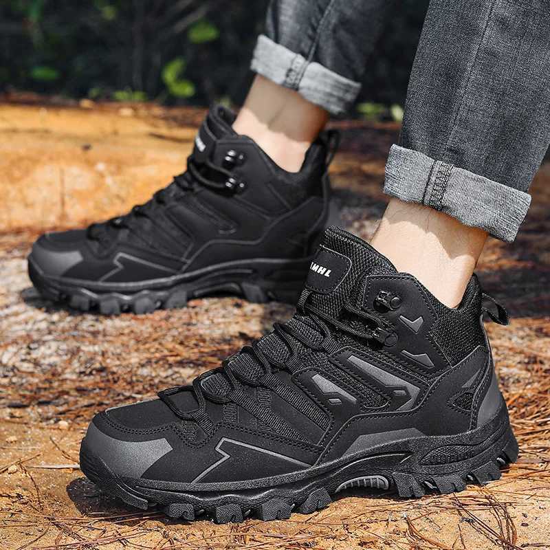 New Women Men Hiking Shoes Outdoor Trekking Sports Climbing Camping Boots Nonslip Waterproof Walking Jogging Trainers Sneakers J251007