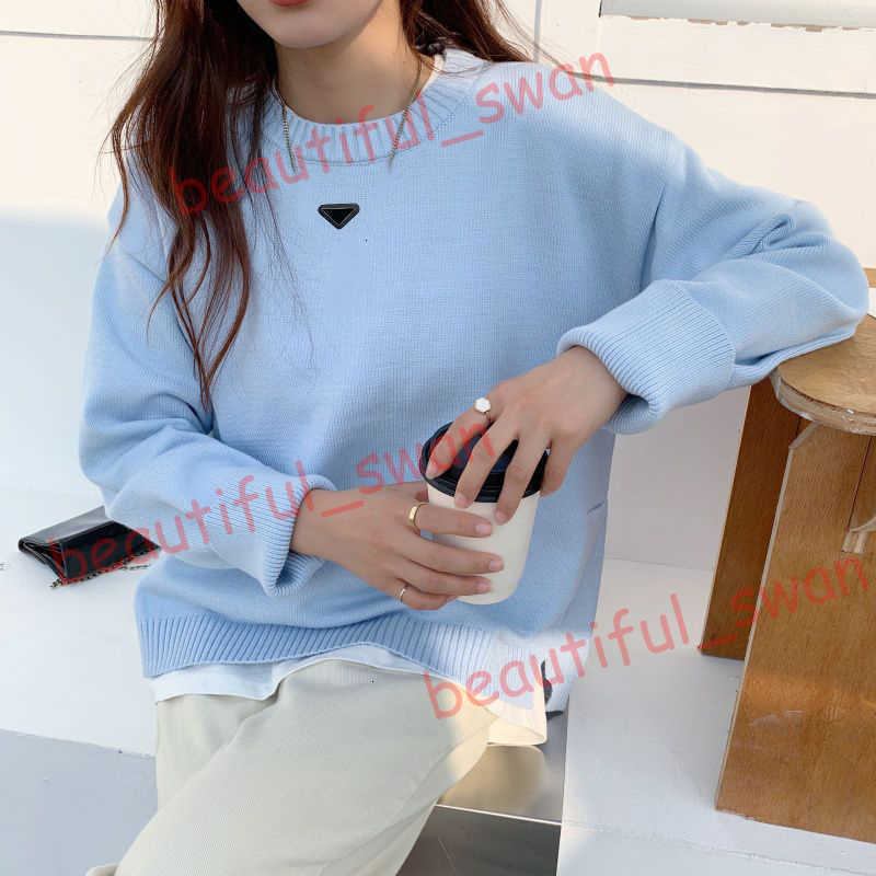 Designer Women's Sweaters Autumn Winter New Loose Lazy Chic Pullover Sweater Knitted Sweater for Women Outerwear