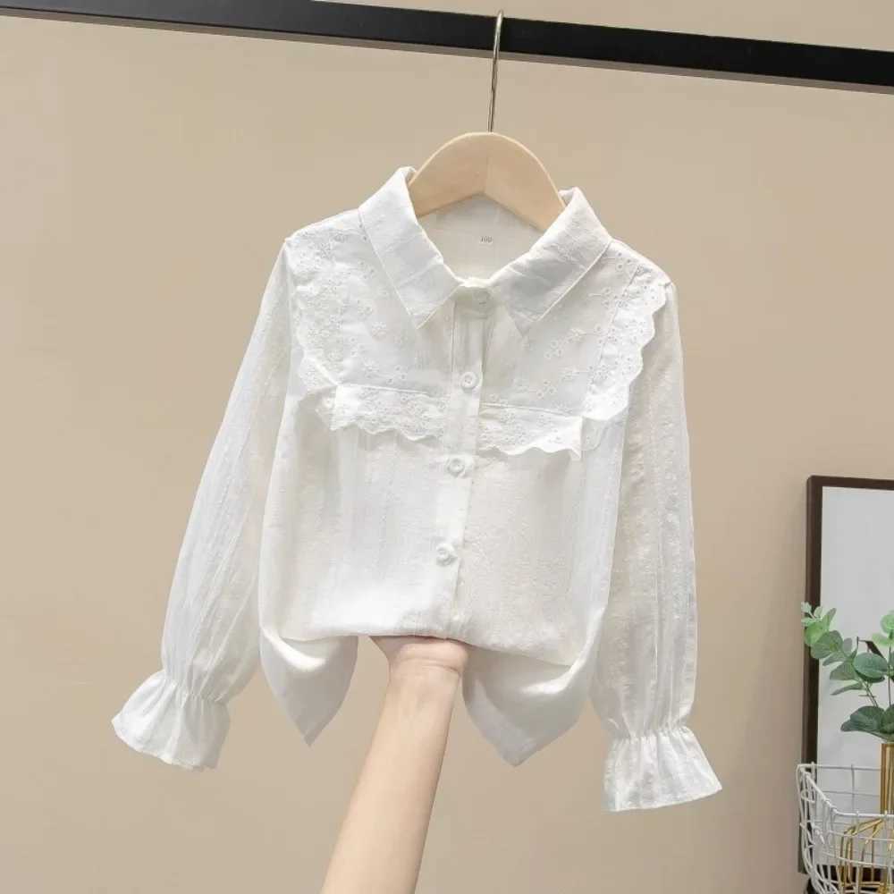 Childrens Clothing Blouse for Girls Kids Shirts Toddler Girl Clothes Top Vintage Casual Fairy Princess Cute Elegant Long Sleeve C251007