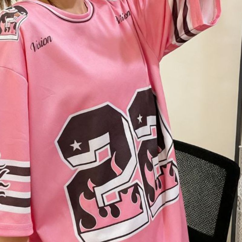 Casual American Style Tee for Men/Women Lightweight Print Design Shortsleeves-8