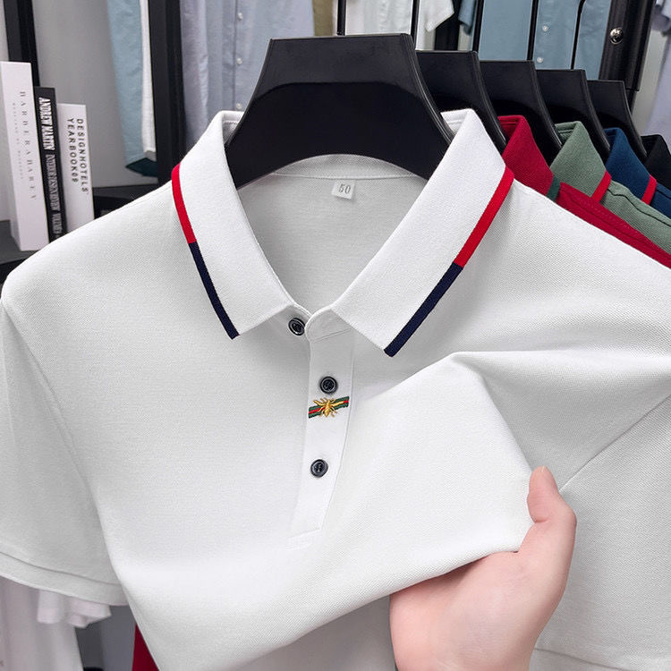 Mens Polo Shirt Designer italy luxury letter embroidery polo t shirt summer leisure mens essential Solid Slim Polos Shirt Embroidery High Street Trend