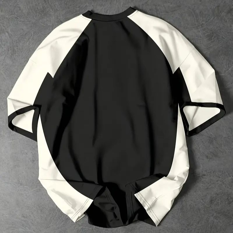 Casual American-Inspired Retromod Short Sleeve Tee with Comfort Fit & Inspiring Message Print-9