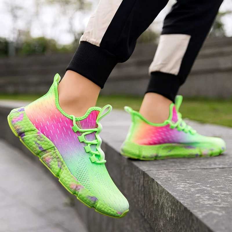 Mesh Thick Platform Mens Casual Sneakers Male Shoes Simple Stylish Tourist Without Leather Trend 2024 Wide Miked Colour Sports J251007