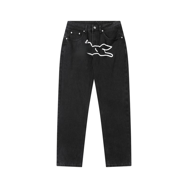 Men's Jeans Black Print Jeans men and women 26ss