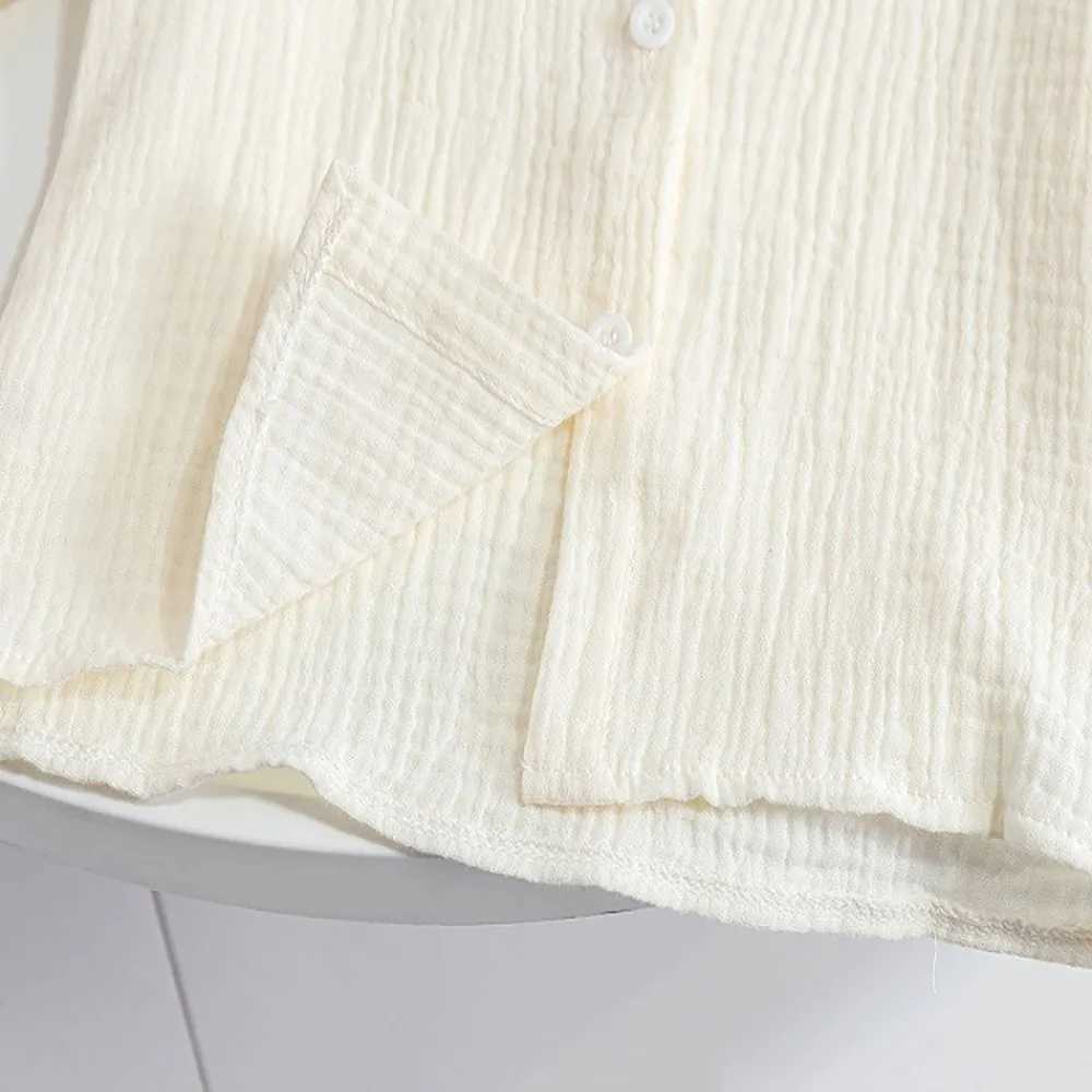 Floral Embroidery Baby Girls Shirts Spring Autumn Sweet Ruffles Peter Pan Collar Long Sleeve Shirts Kids Tops Children Clothes C251007