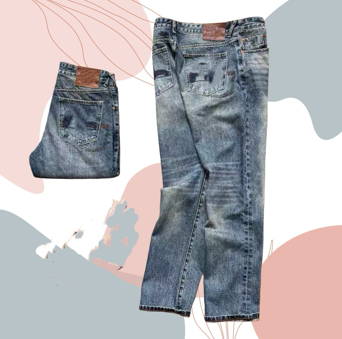 Chic Male Denim Wear Showcasing Premium Craftsmanship & Timeless Design Elements-2