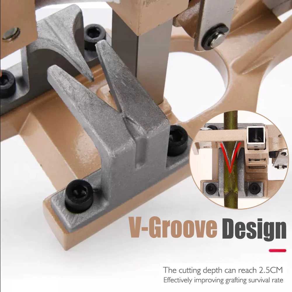 Garden Pruning Shears VCut Grafting Shears Pruner Scissors Cutting Tool For Grafting Fruit Tree Nursery Tool Cut Depth 25cm J251121