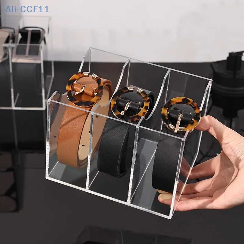 Transparent Acrylic Storage Boxes Desktop Belt Multigrid Organizer Cosmetic Storage Boxes With Dividers C251008